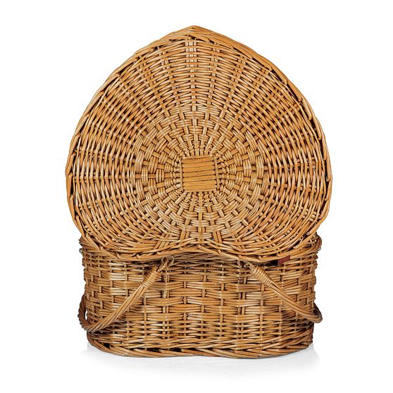 Heart Picnic Basket, Set for 2