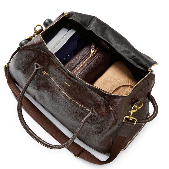 Leather rolling duffle bag on sale