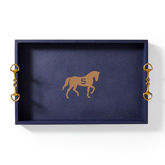 Horsebit Leather Tray