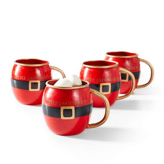 Santa Mug, Set of 4