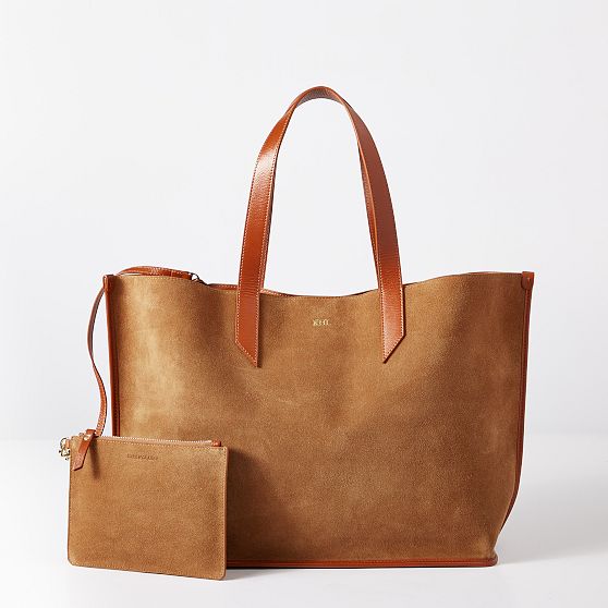 Vail Suede and Leather Tote