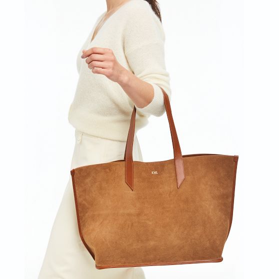 Vail Suede and Leather Tote