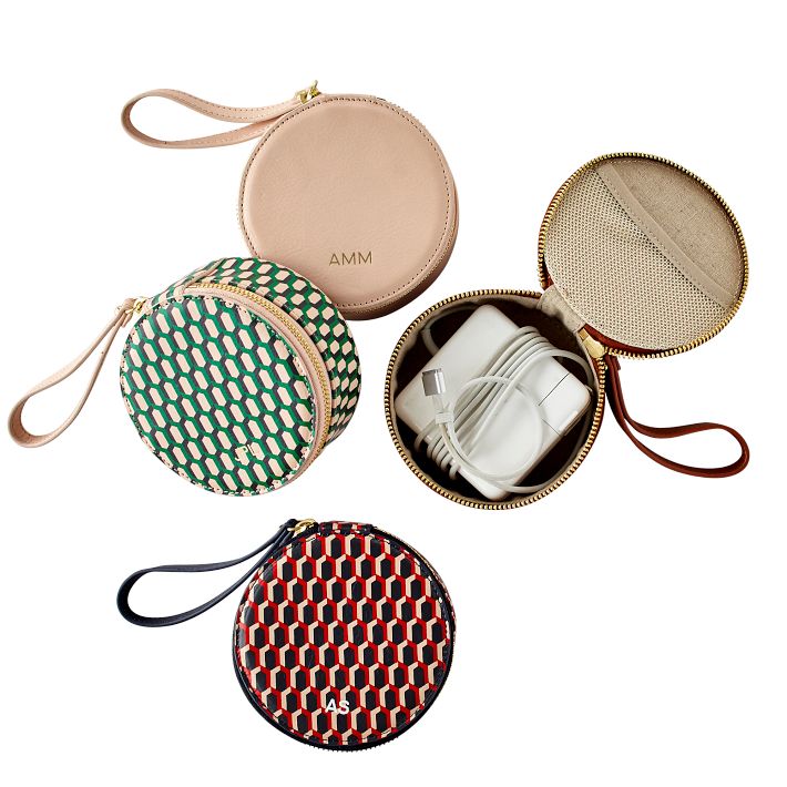 Leather Circle Pouch