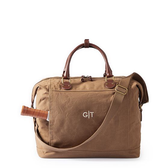 Mark & Graham Canvas sold Leather Duffle