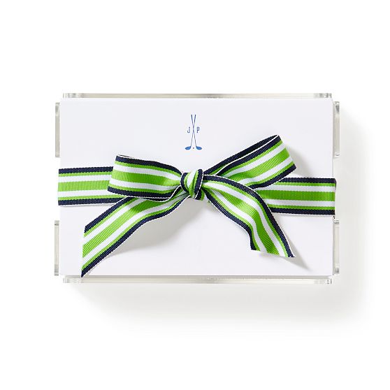 Ribbon Memo Sheets in Acrylic Holder, Set of 150