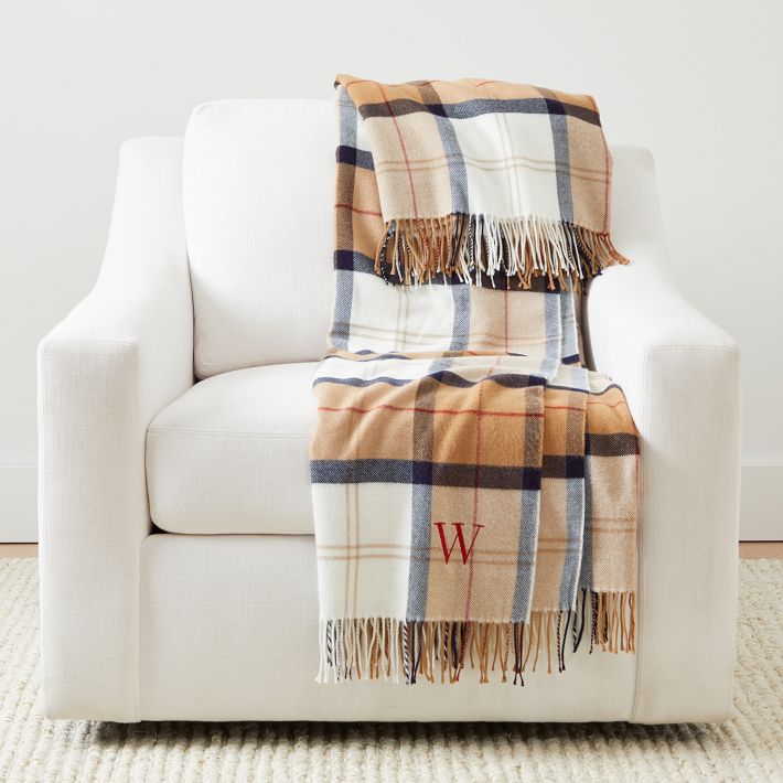 Italian Plaid Throw Blanket