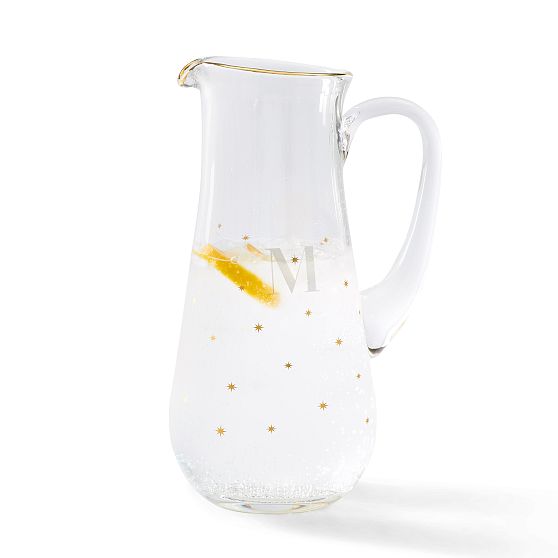 Gold Star Glass Pitcher