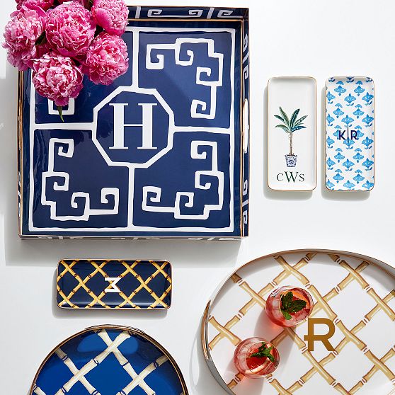 Mark &amp; Graham x Dana Gibson Square Patterned Tray