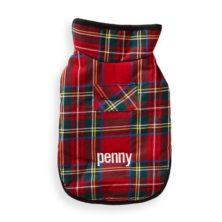 Plaid Reversible Dog Coat