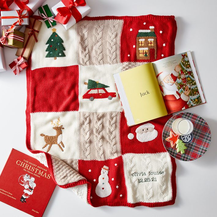 Pottery Barn Kids Holiday Heirloom Baby Blanket