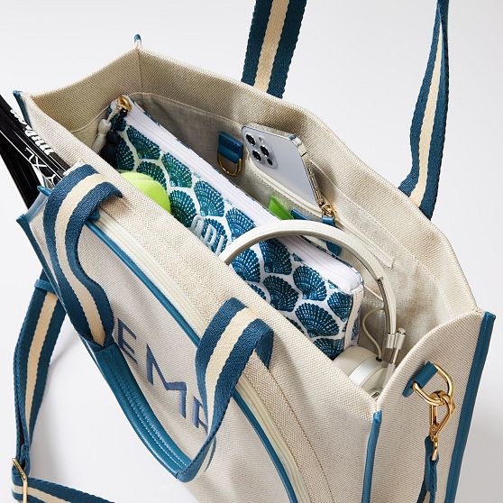 Riviera Italian Canvas Tennis Tote