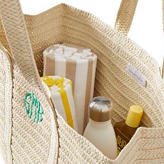 Outlet Mark and Graham Paper Straw Beach Bag