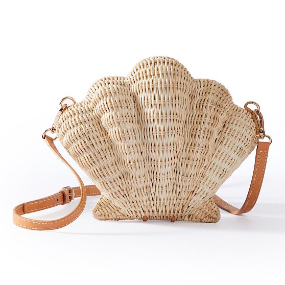 Wicker Shell Crossbody