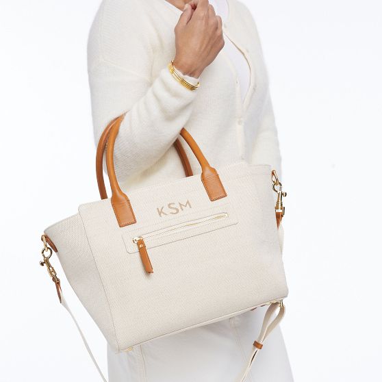 Italian Canvas Zip Tote