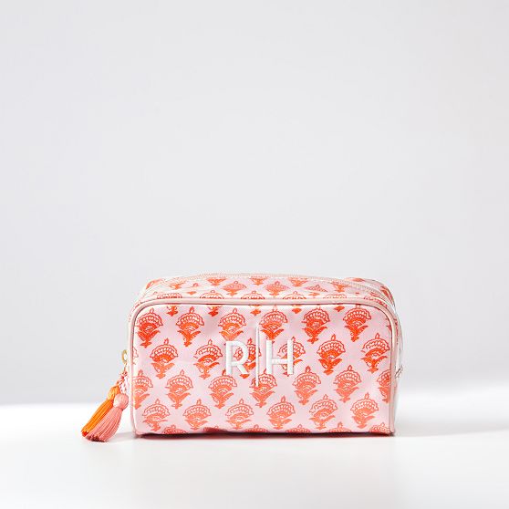 Clear Coated Travel Makeup Pouch&#8203;