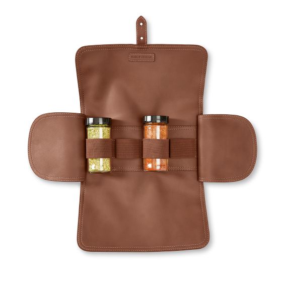 Leather BBQ Spice Carrier