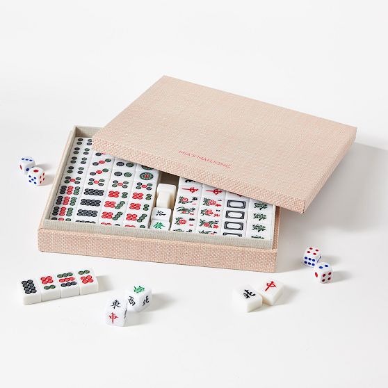 Raffia Chinese Mahjong Game Set