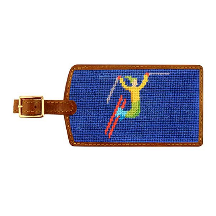 Smathers &amp; Branson Needlepoint Luggage Tag