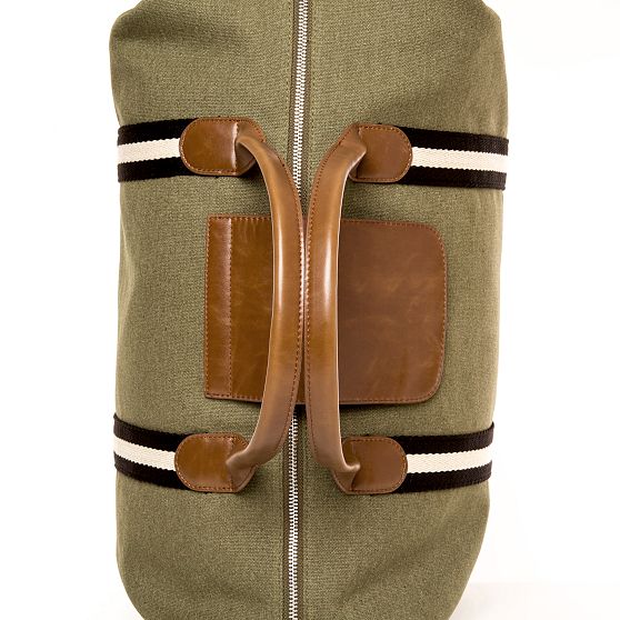 Canvas Twill Stripe Duffle Bag