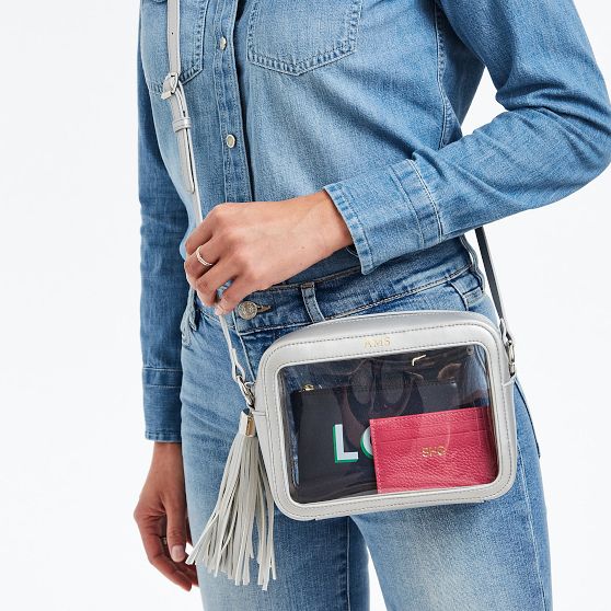 Clear crossbody sale