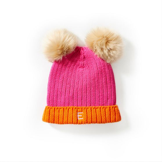 Double Pom Pom Baby Hat