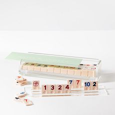Acrylic Rummy Tile Game Set
