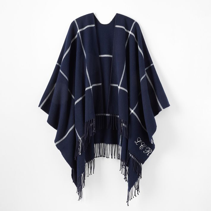 Italian Plaid Poncho