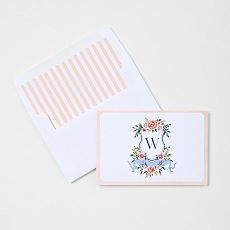 Personalized Wedding Stationery Folded Cards, Set of 24