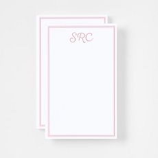 Personalized Coastal Stripe Stationery Notepads, Set of 2