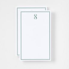 Personalized Coastal Stripe Stationery Notepads, Set of 2