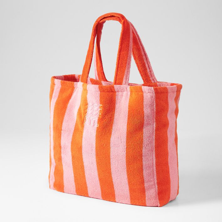Cabana Stripe Terry Beach Tote | Mark and Graham
