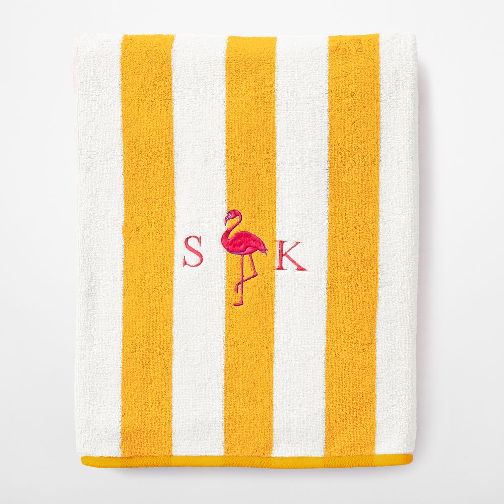 Cabana Stripe Beach Towel, Golden Yellow