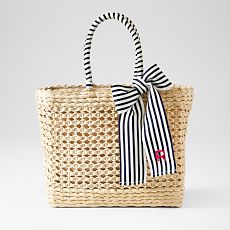 Ribbon Bow Basket Tote