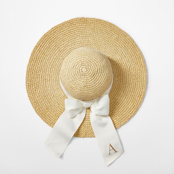 Ribbon Bow Straw Hat