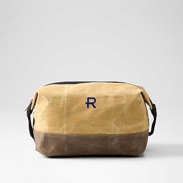 Waxed Canvas Travel Pouch, Bone