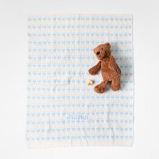 Knit Hearts Baby Blanket