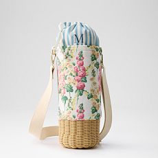 Sanderson Wicker and Canvas Wine Carrier