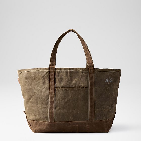 Waxed Canvas Tote Bag