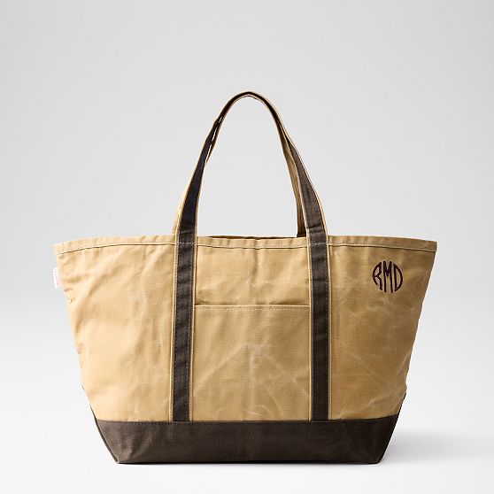 Waxed Canvas Tote Bag