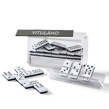 Acrylic Domino Game Set With Racks