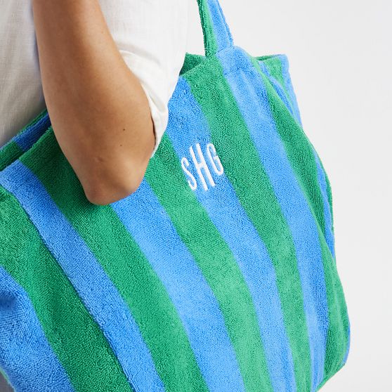 Cabana Stripe Terry Beach Tote