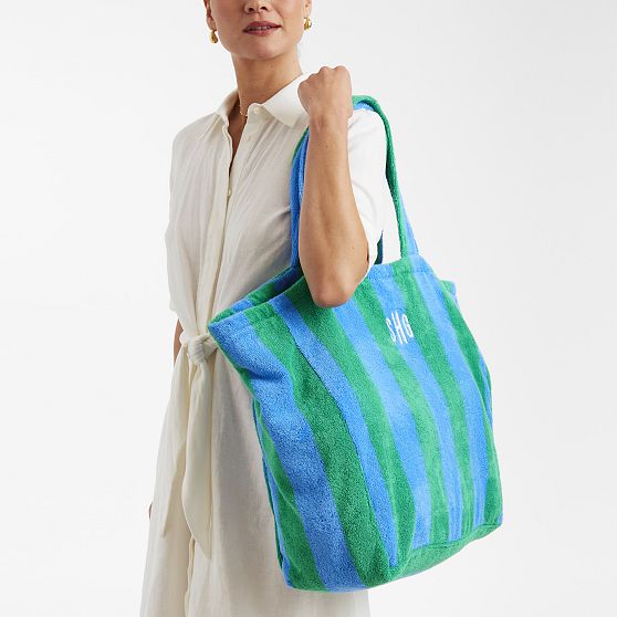 Cabana Stripe Terry Beach Tote