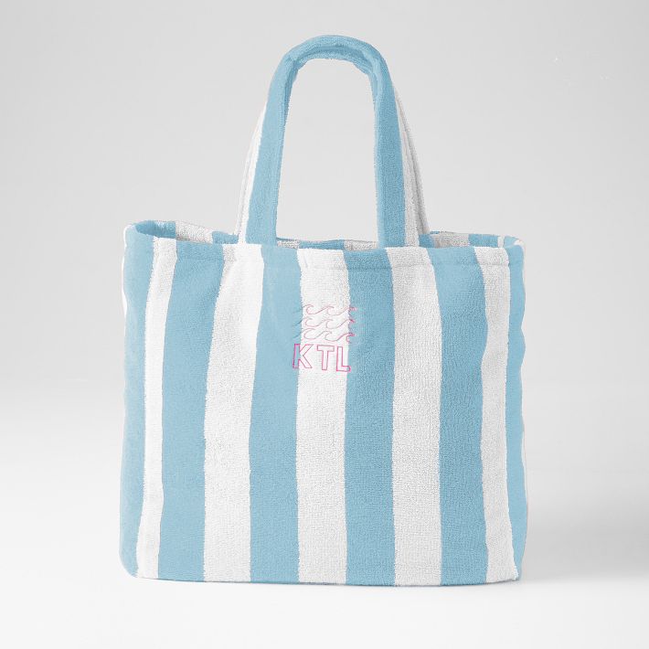 【AAKE】SUMMER STRIPE TERRY BAG Striped Terry Summer Tote | Anthropologie