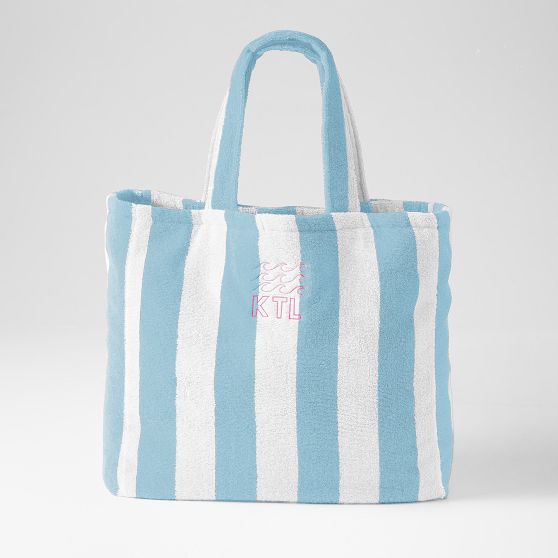 Cabana Stripe Terry Beach Tote
