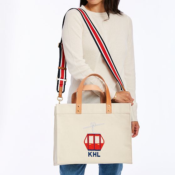 Embroidered Canvas Tote