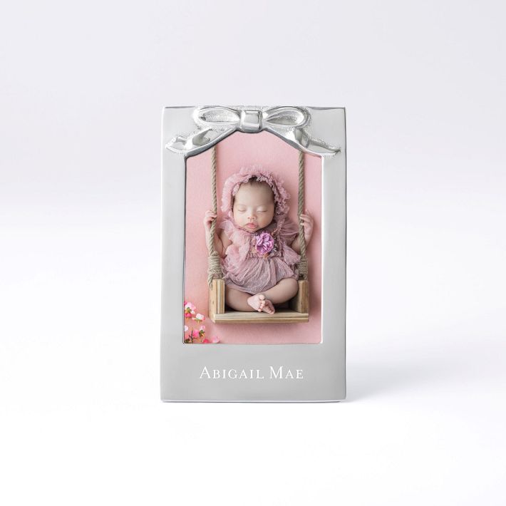 Silver Bow Photo Frame