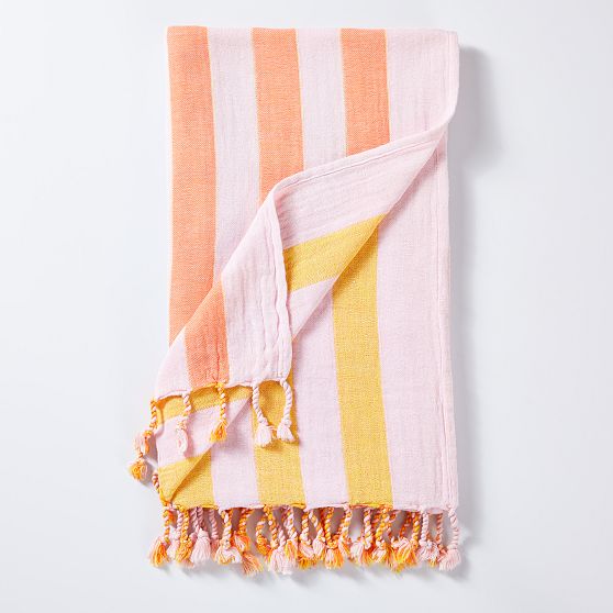 Cabana Stripe Lightweight Reversible Turkish Towel