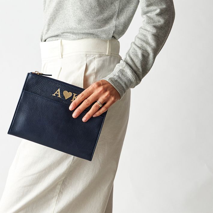 Zoe Leather Folded Clutch