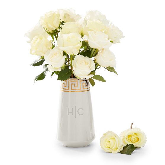 Greek Key Ceramic Vase