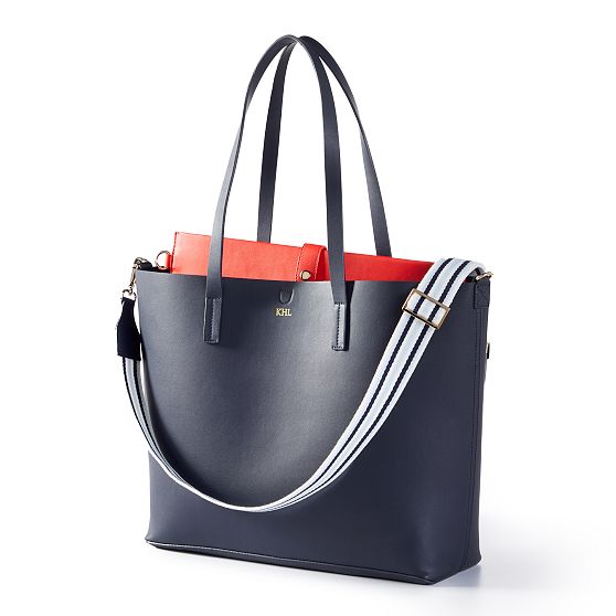 Faux Leather 2-in-1 Tote